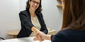 Shaking Hands Partnership Process Card