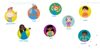 CREST Primary Characters Headshots Together