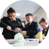 CREST Discovery Day British Science Week 032025 Round Pupils Cutting A Plastic Bottle