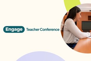 Engage Teacher Conference logo poster
